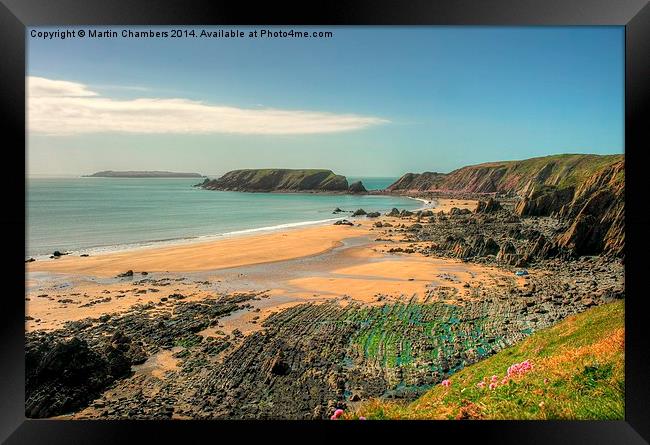 Marloes Sands Pembrokeshire Framed Print by Martin Chambers