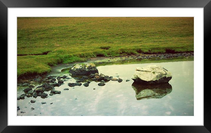 quiet waters Framed Mounted Print by Heather Newton