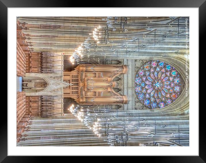 The College Chapel Framed Mounted Print by Kim Slater