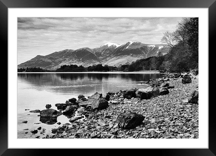 Derwent Water Framed Mounted Print by Paul Want