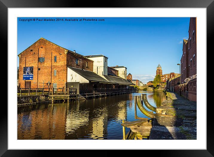 Wigan Pier In The Sun Framed Mounted Print by Paul Madden
