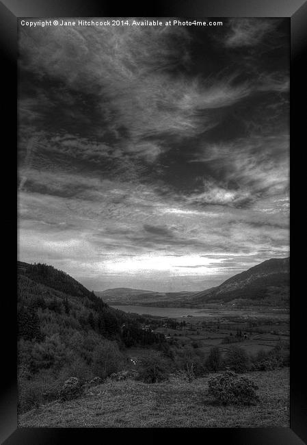 View from the Whinlatter Pass Framed Print by Jane Hitchcock