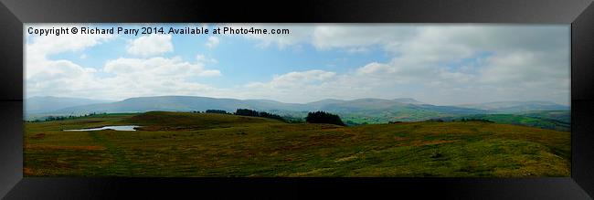 Brecon Beacons Panorama Framed Print by Richard Parry