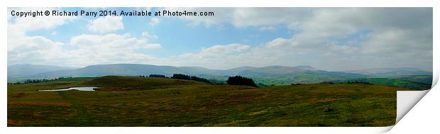 Brecon Beacons Panorama Print by Richard Parry