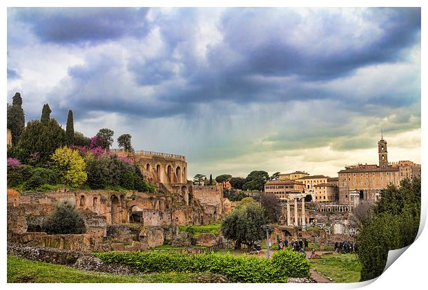 The Roman Forum Print by Lynne Morris (Lswpp)