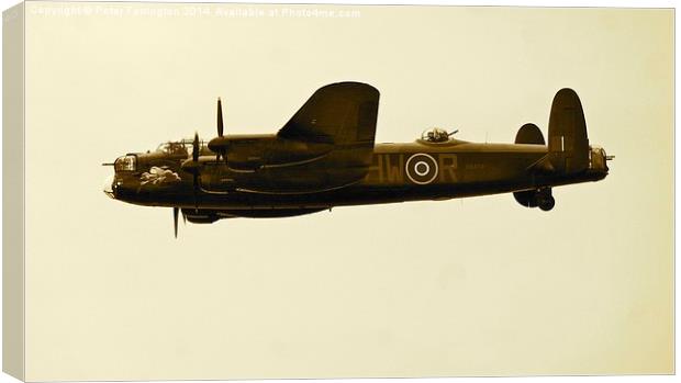 The Mighty Lancaster Canvas Print by Peter Farrington