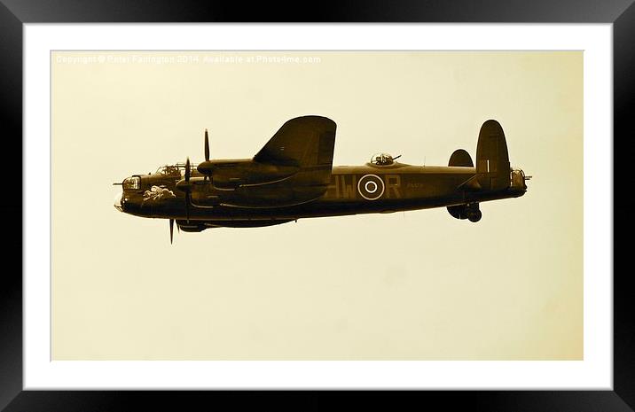 The Mighty Lancaster Framed Mounted Print by Peter Farrington