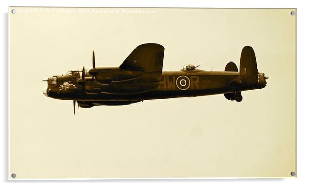 The Mighty Lancaster Acrylic by Peter Farrington