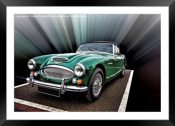 Austin Healey Framed Mounted Print by Thanet Photos