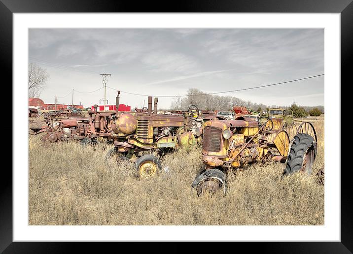 Heritage Tractors Framed Mounted Print by Rob Hawkins