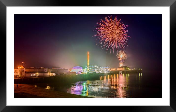 Fireworks and Fun Part 2 Framed Mounted Print by matthew  mallett
