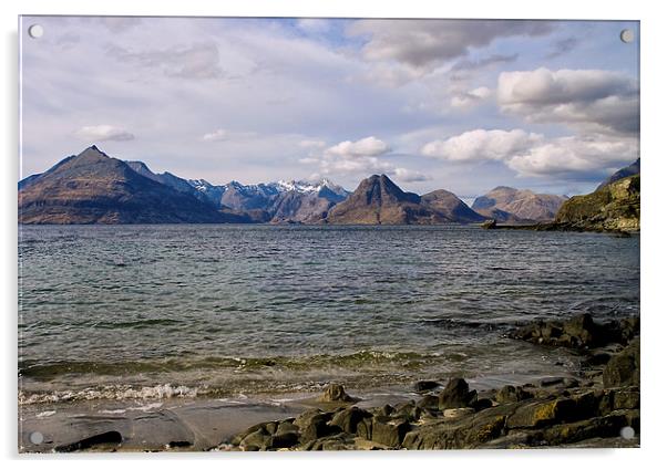 Elgol and the Cuillin Acrylic by Jacqi Elmslie