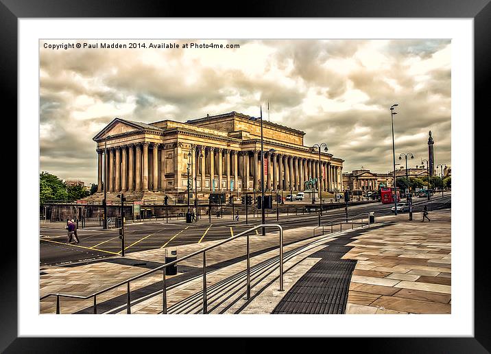 St Georges Hall - Liverpool Framed Mounted Print by Paul Madden
