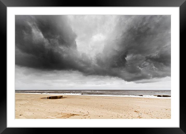 Storms over Hemsby Framed Mounted Print by Paul Macro