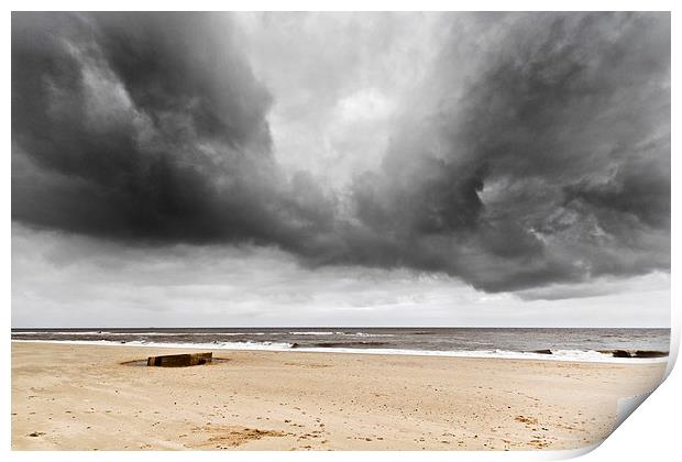 Storms over Hemsby Print by Paul Macro