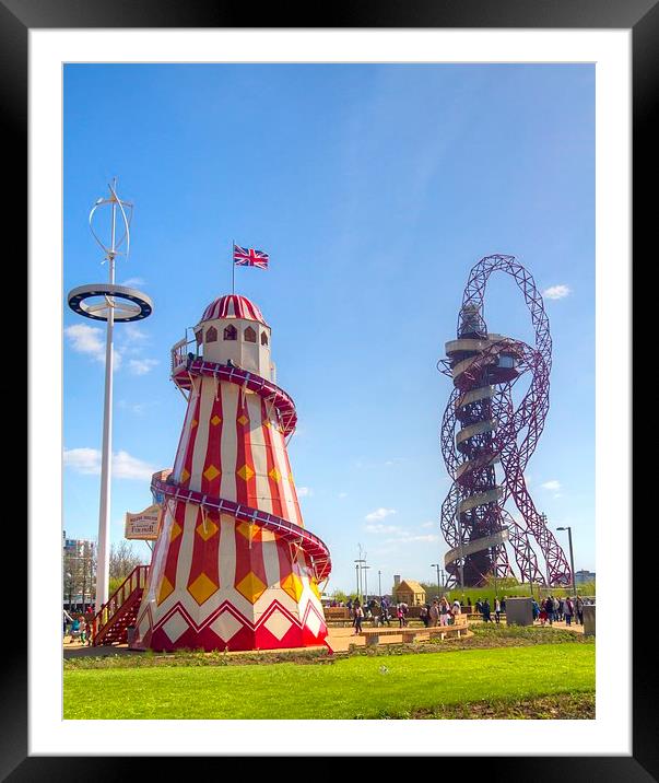 Helter-Skelter and Orbit Framed Mounted Print by David French
