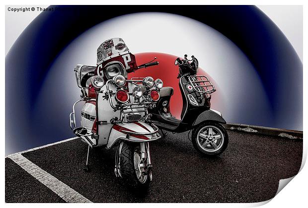 We are the mods Print by Thanet Photos