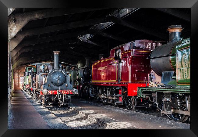 The Engine Shed, Bluebell Railway Framed Print by Steve Liptrot