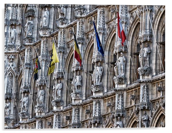Leuven town hall Acrylic by Jo Beerens