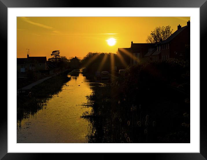 Good Friday Sunset Framed Mounted Print by Ben Kirby