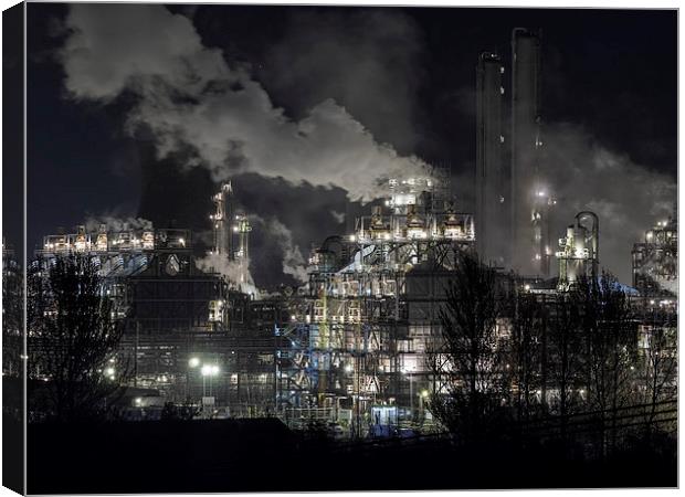 The Fiery Heart of Scottish Industry Canvas Print by Tommy Dickson