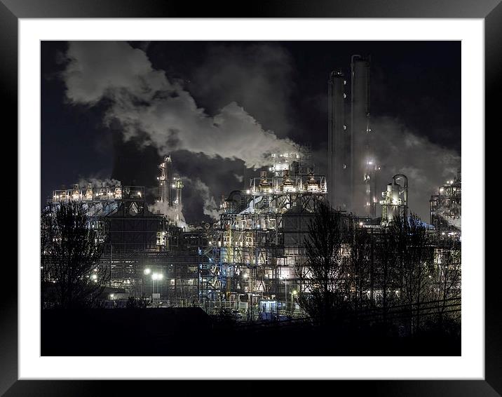 The Fiery Heart of Scottish Industry Framed Mounted Print by Tommy Dickson