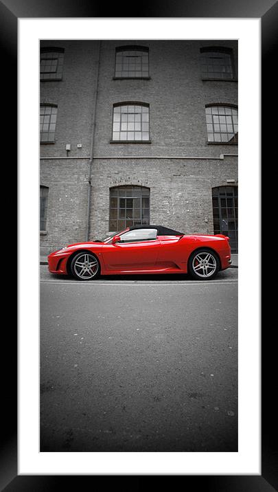 FERRARI 430 SPIDER Framed Mounted Print by Eamon Fitzpatrick