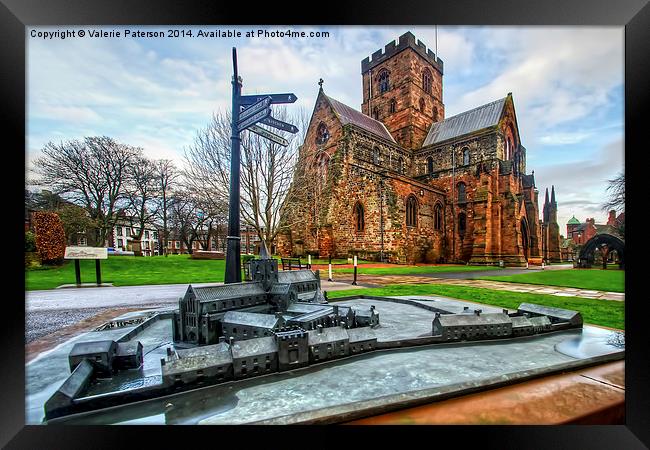 Carlisle Cathedral and Model Framed Print by Valerie Paterson