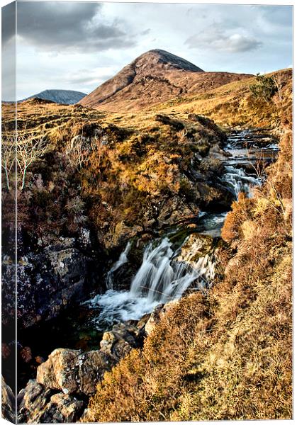 Isle of Skye Waterfall Canvas Print by Jacqi Elmslie