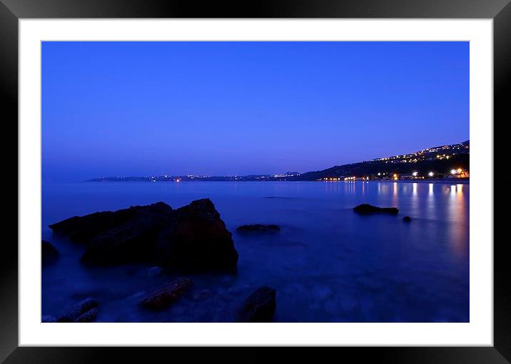 Kefalonia light reflection Framed Mounted Print by Shaun Jacobs