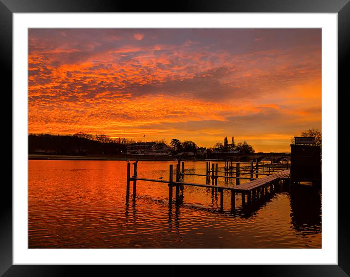Henley sunrise 2 Framed Mounted Print by Oxon Images