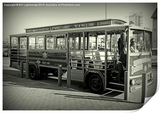 San Francisco Tram Car Print by Bill Lighterness