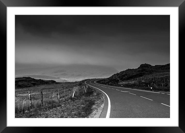 The Winding Road Framed Mounted Print by Sean Wareing