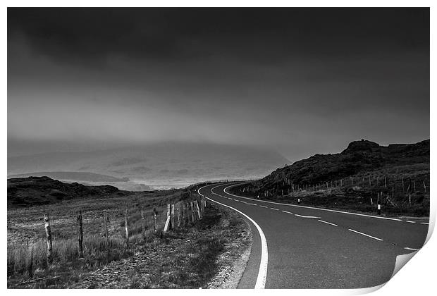 The Winding Road Print by Sean Wareing