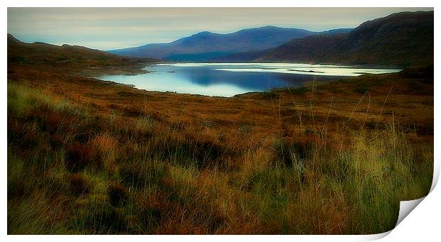 beautiful loch cluanie Print by dale rys (LP)