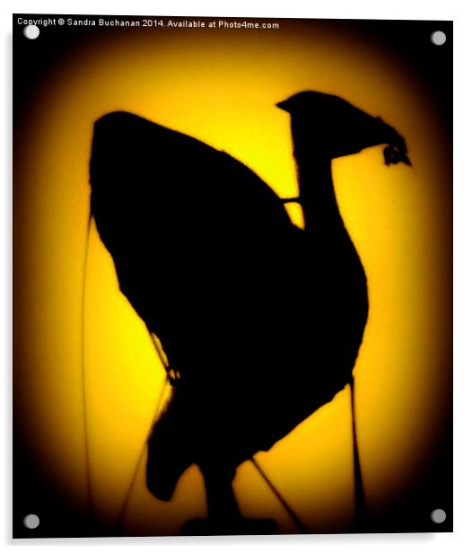 Liver Bird Liverpool Acrylic by Sandra Buchanan