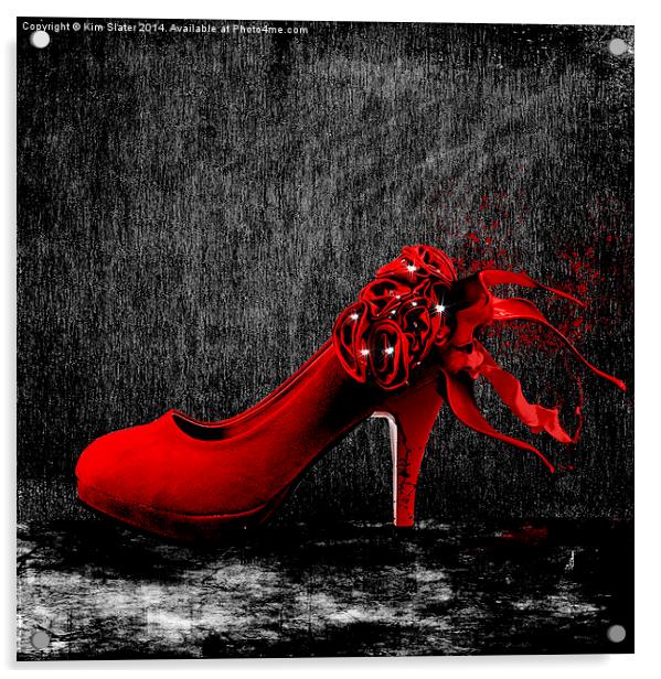 The Red Shoe Acrylic by Kim Slater