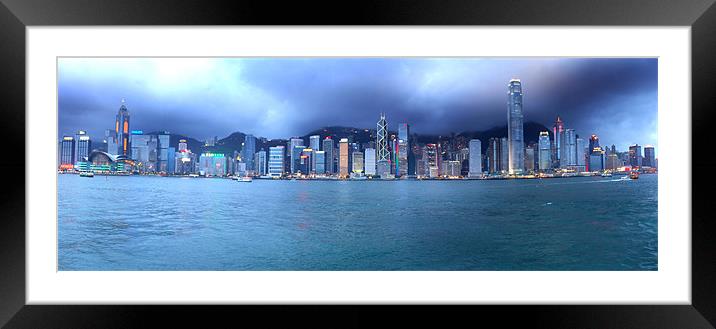 HONG KONG Framed Mounted Print by Eamon Fitzpatrick