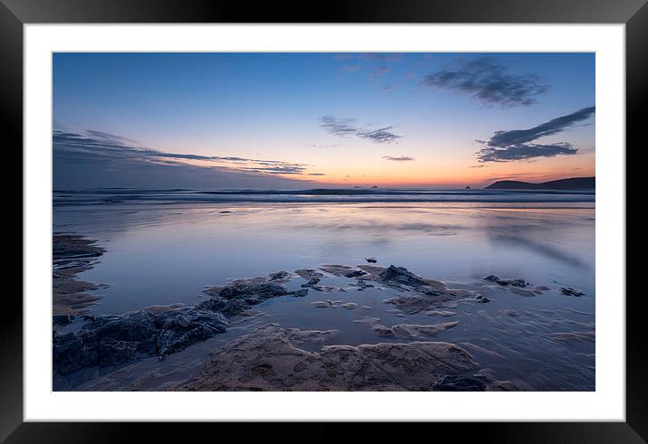 Bootprints in the Sand Framed Mounted Print by Helen Hotson