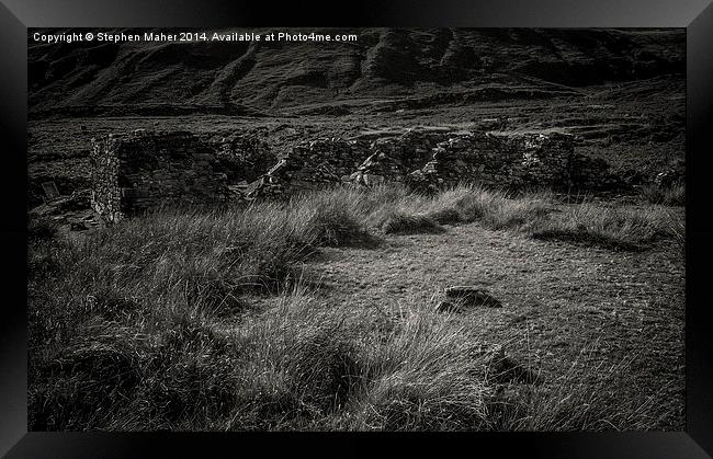 Ruined Croft, Boreraig, Skye, Scotland Framed Print by Stephen Maher