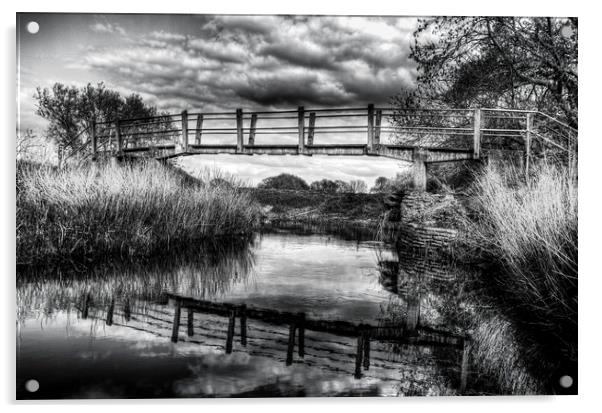 The Bridge at Abridge Acrylic by David Pyatt