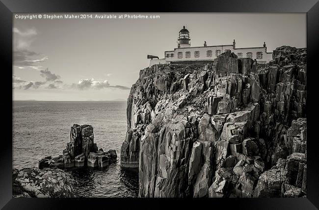 Neist Point Lighthouse, Skye Framed Print by Stephen Maher