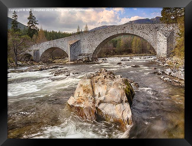 The Old Bridge of Dee Framed Print by Mike Stephen