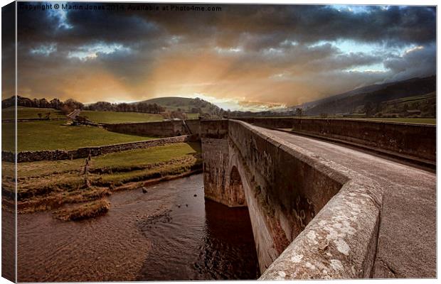 The Burnsall Bridge in Yorkshire Dales Canvas Print by K7 Photography
