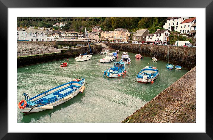 Lynmouth North Devon Framed Mounted Print by Peter F Hunt