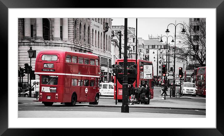 London Bus Framed Mounted Print by Keith Thorburn EFIAP/b