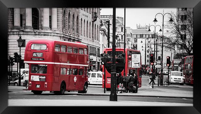 London Bus Framed Print by Keith Thorburn EFIAP/b