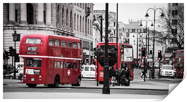 London Bus Print by Keith Thorburn EFIAP/b