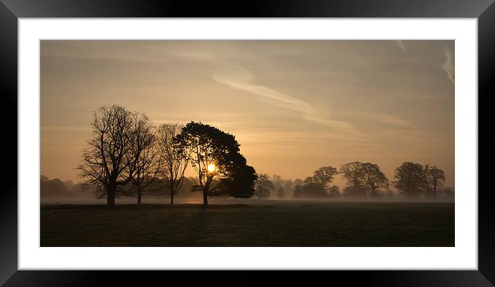 Norfolk Sunrise Framed Mounted Print by Simon Wrigglesworth
