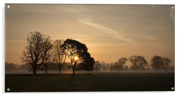 Norfolk Sunrise Acrylic by Simon Wrigglesworth